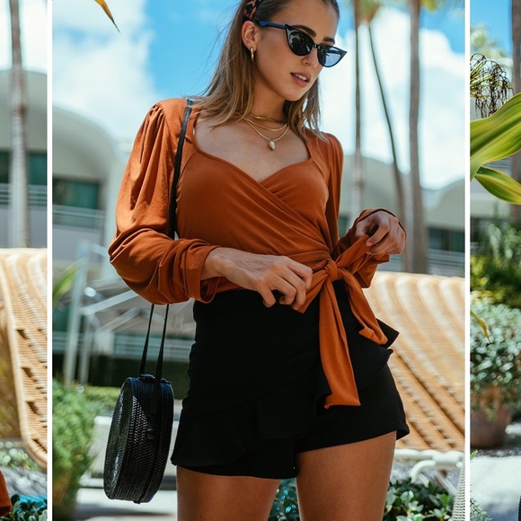 Mia Wrap Top - Picture 3 of 3